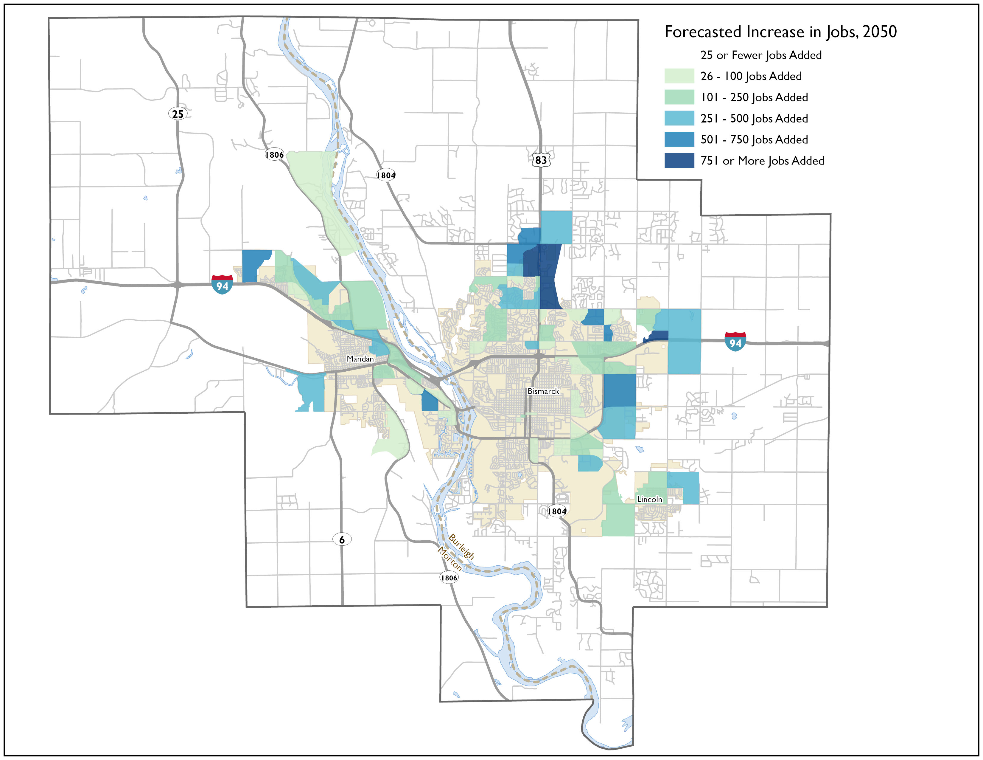 emplyment growth map