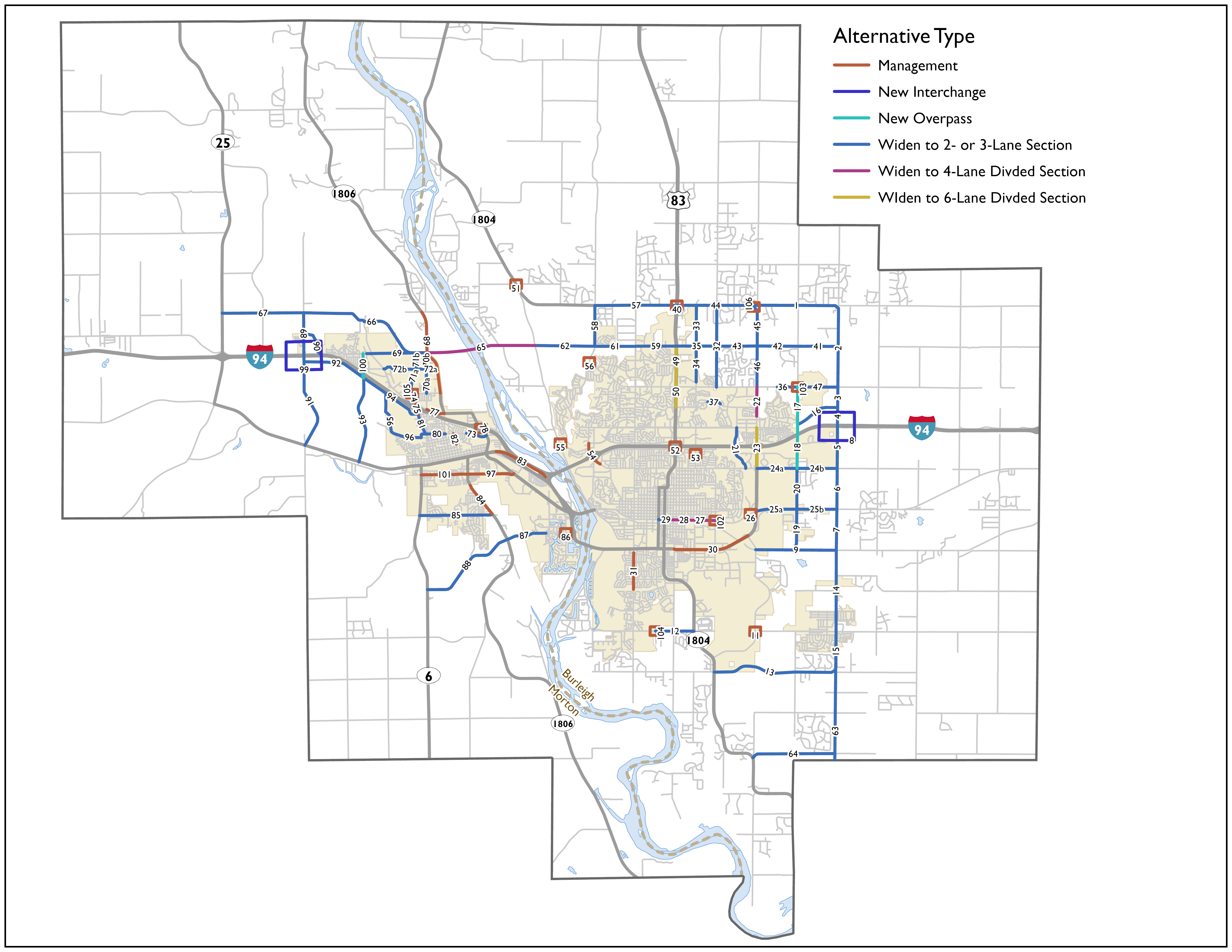 alternatives map